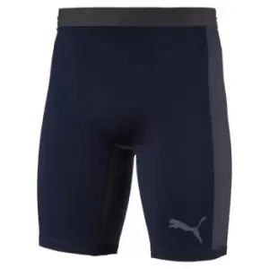 Image of Puma Knit Shorts Mens - Blue