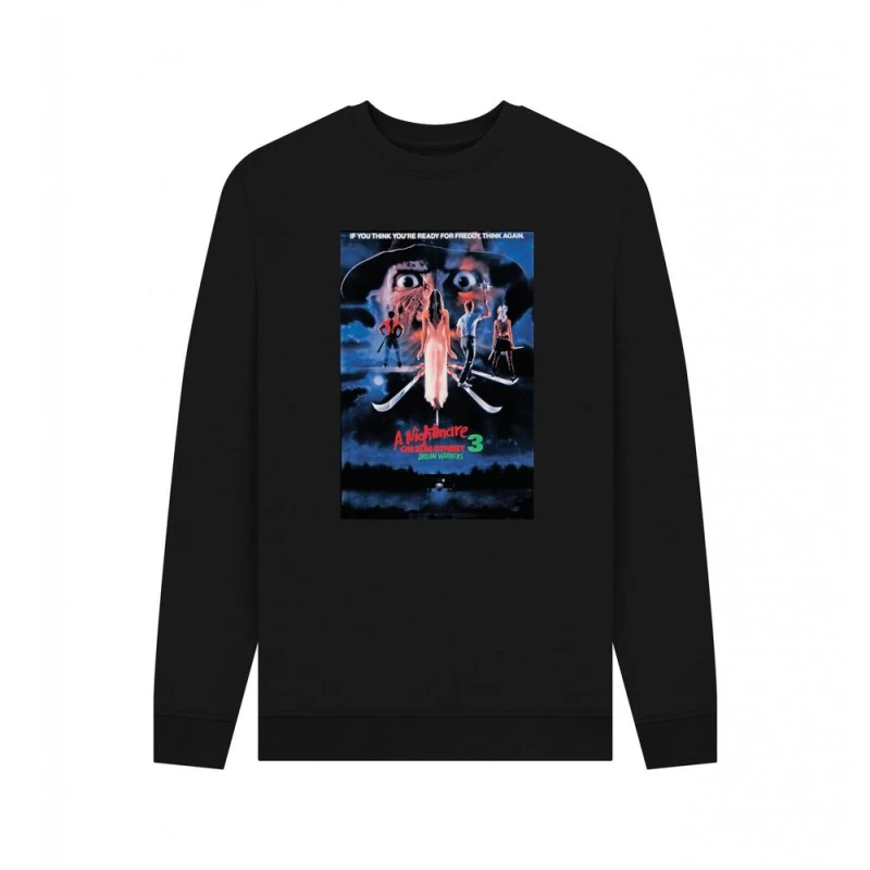 Image of A Nightmare On Elm Street Mens Ready for Freddy Sweatshirt in Black Size: Small Black Male S