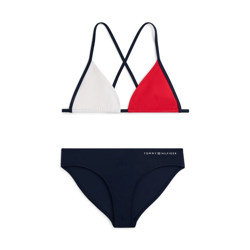 Image of Tommy Hilfiger Tommy Bikini Set Jn62 - Blue Female 8 - 9 Years