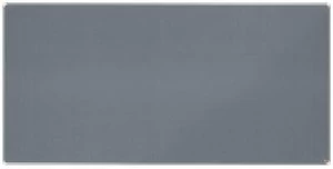 Image of Nobo Premium Plus Grey Felt Notice Board 2400x1200mm
