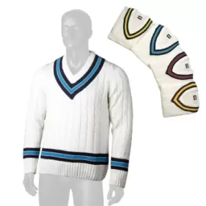 Image of Gunn And Moore Cable Sweater Mens - White