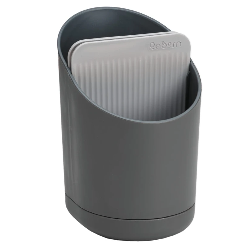 Image of ReBorn Recycled Elegant and Functional Made In Britain Cutlery Drainer Dark Grey unisex
