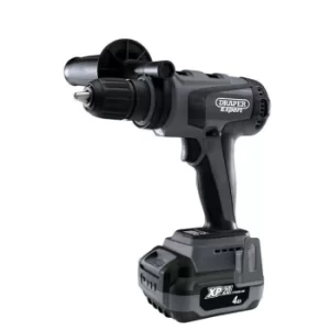 Image of Draper XP20 20V Brushless Combi Drill, 135Nm, 1 x 4.0Ah Batteries and Fast Charger