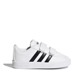 Image of adidas VL Court 2.0 Infant Boys Trainers - White