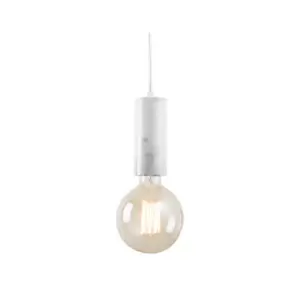 Image of Morphou Ceiling Pendant 1 Light Marble White