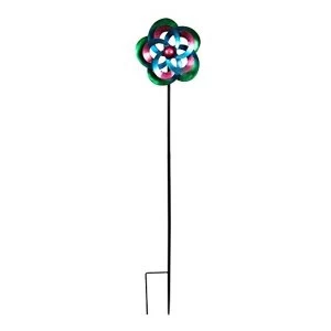 Image of Country Living Kinetic Garden Spinner - Multi Colour 129cm