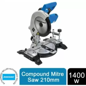 Image of Silverline - Compound Mitre Saw 210mm 1400W Power Tools 262705
