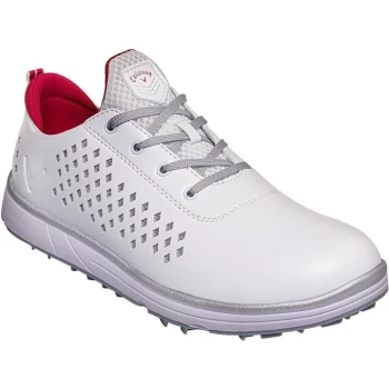 Image of Callaway Halo Diamond Spiked Golf Shoes Womens - White/Pink