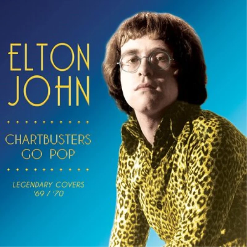 Image of Elton John Chartbusters Go Pop [Limited Edition Gold Vinyl] Vinyl LP Black unisex