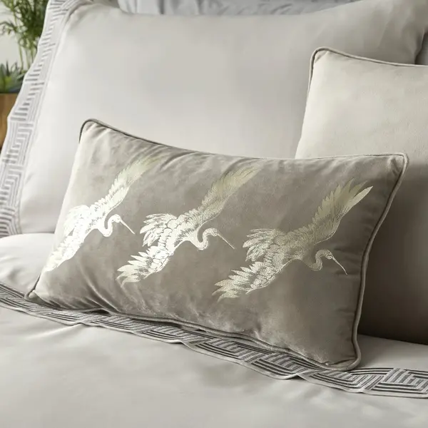 Image of Laurence Llewelyn Bowen Qing Cushion Oyster (Cream)