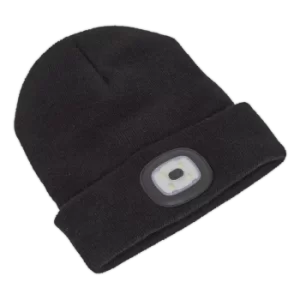 Image of Beanie Hat 4 SMD LED USB Rechargeable