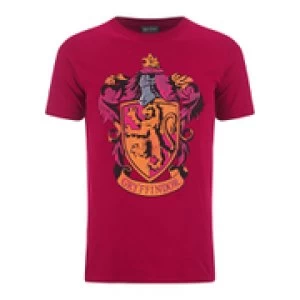 Image of Harry Potter Mens Gryffindor Shield T-Shirt - Red - M