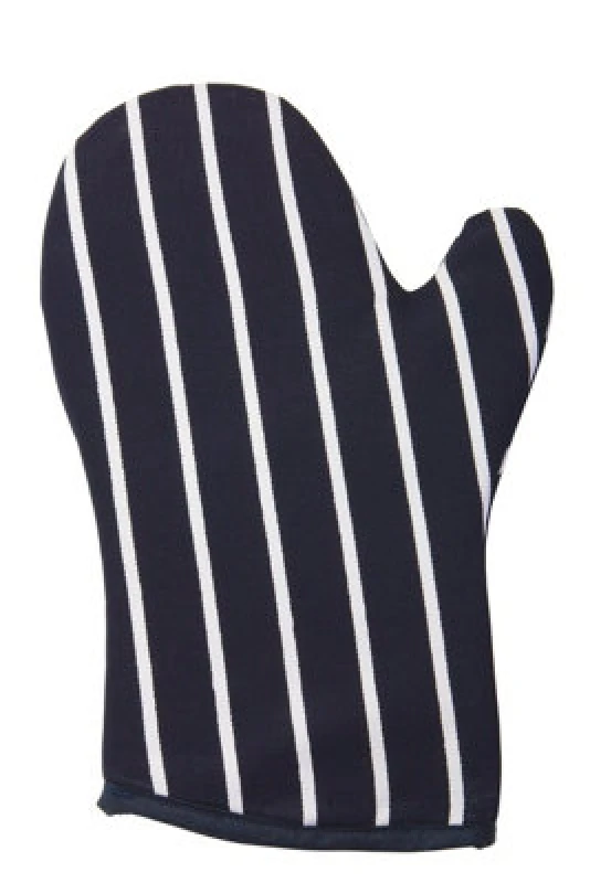 Image of Rushbrookes Butchers Stripe Gauntlet (Made In Uk) - Navy