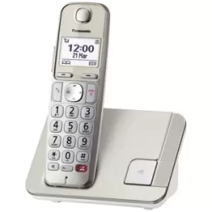 Image of Panasonic KX-TGE250GN DECT/GAP Corded analogue Answerphone, Baby monitor, Hands-free, Hearing aid compatibility, base, Visual call notification Champa