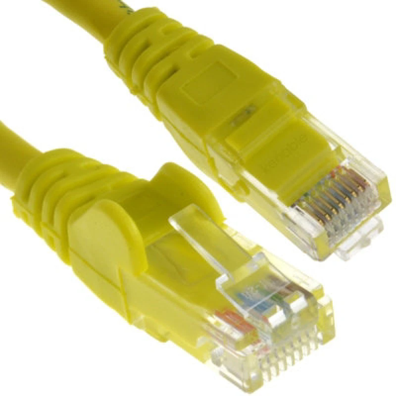 Image of Cables Direct 0.5m CAT6 Patch Cable (Yellow)
