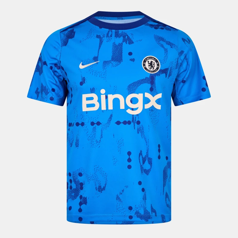 Image of Nike Chelsea Home Pre Match Shirt 2024 2025 Adults - Blue Blue S