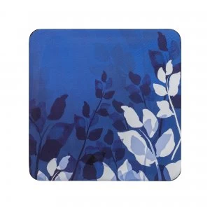 Image of Denby Colours Blue Foliage Coasters Set Of 6