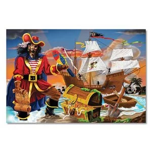 Image of Melissa and Doug Pirateamp39s Bounty Floor Puzzle 100 pieses