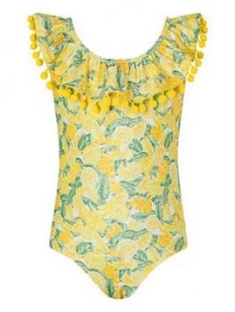 Image of Monsoon Girls S.E.W. Layla Lemon Swimsuit - Yellow