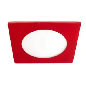 Image of Novo Lux LED Recessed Downlight Downlight Square 12W Red