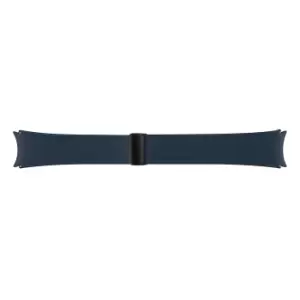 Image of Samsung D-Buckle Hybrid Eco-Leather Band (Wide, M/L) for Galaxy Watch6 in Indigo (ET-SHR94LNEGEU)
