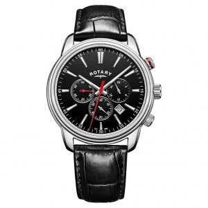 Image of Rotary Black 'Oxford' Chronograph Classical Watch - GS05083/04