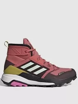 Image of adidas Terrex Trailmaker Mid GORETEX - Red Multi , Red/Multi, Size 5, Women