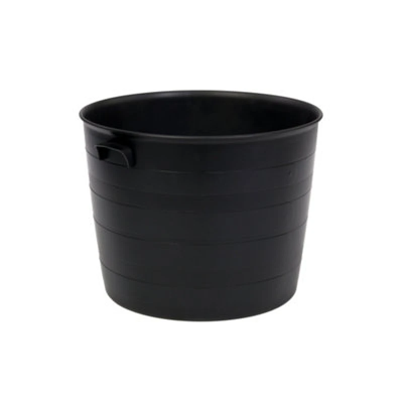 Image of Sankey Blacksmith Black Plastic Round Planter (H)38.5Cm (W)50Cm