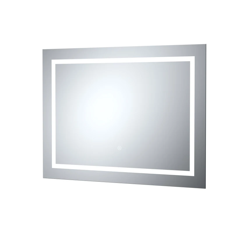 Image of Balterley Landscape LED Illuminated Touch Sensor Mirror Demister 800x 500mm Silver