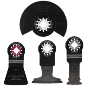 Image of Makita 4 Piece Starlock Flooring Multitool Oscillating Blades Set