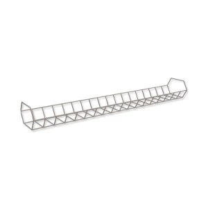 Image of Trexus Cable Management Basket for 1200mm to 1400mm Desks Silver