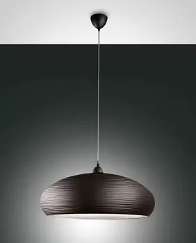 Image of Lodge Dome Pendant Ceiling Lights Dark Brown Glass, E27