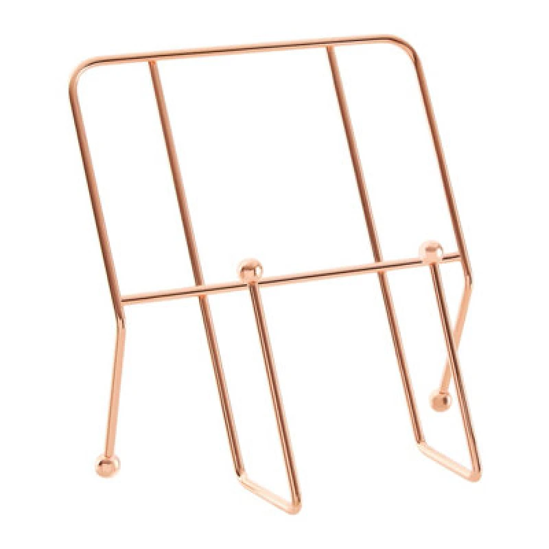 Image of Orsina Elegant Design Cookbook Stand With Copper Finish, Copper Finish Recipe Book Stand, Durable Book Stand