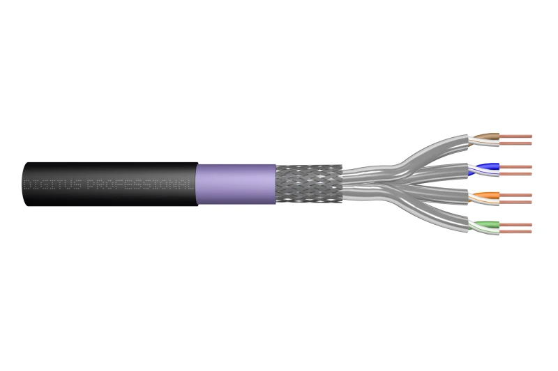 Image of Digitus CAT 7 S/FTP data cable - underground installation cable. 1000