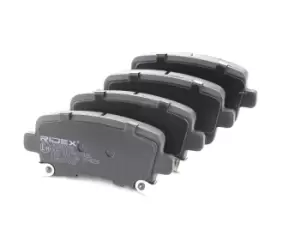 Image of RIDEX Brake pad set OPEL,CHEVROLET,SAAB 402B0298 16586609,20965713,22846360 22846361,22743021,20965713,22846359,22846362,22846363,13237765,13237766