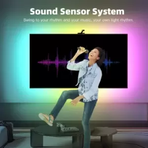 Image of Smart Gaming PC/TV RGBIC Strip Kit with 3.8M RGBIC LED Strips, Camera, Controller & UK Adapter