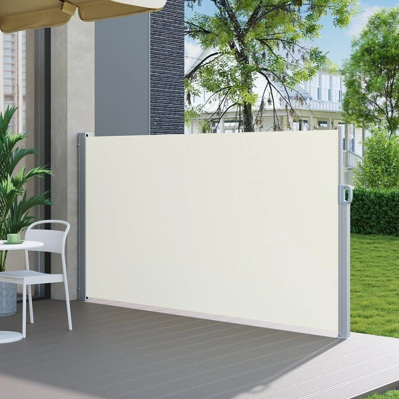 Image of Breeins Outdoor Retractable Privacy Side Awning Beige unisex One size