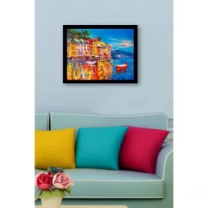 Image of SC0812 Multicolor Decorative Framed MDF Painting