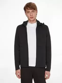 Image of Calvin Klein Repreve Hybrid Hooded Jacket - Black Size M Men