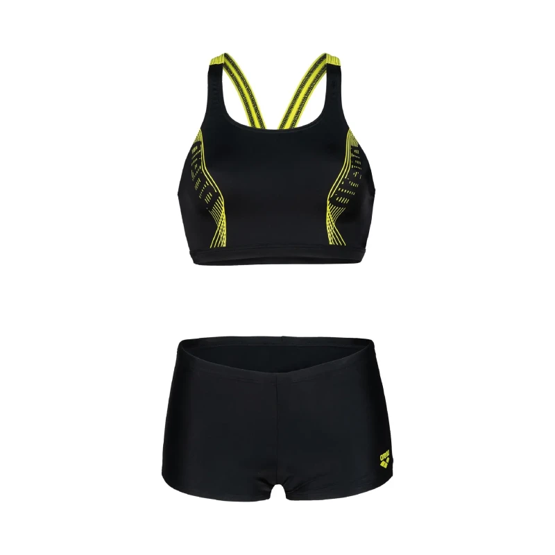 Image of 2 Piece swimsuit For Her Arena Energy Back Graphic Noir Female 40