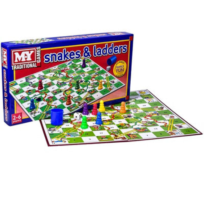 Image of M.Y Traditional Snakes & Ladders Game Multi