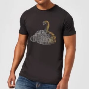 Image of Fantastic Beasts Tribal Nagini Mens T-Shirt - Black