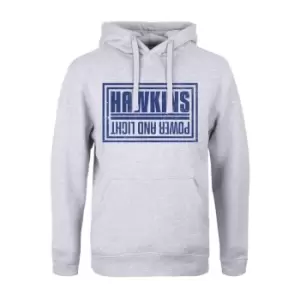 Image of Grindstore Mens Hawkins Power And Light Hoodie (M) (Grey)