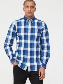Image of Barbour Check Shirt - Indigo Size M Men