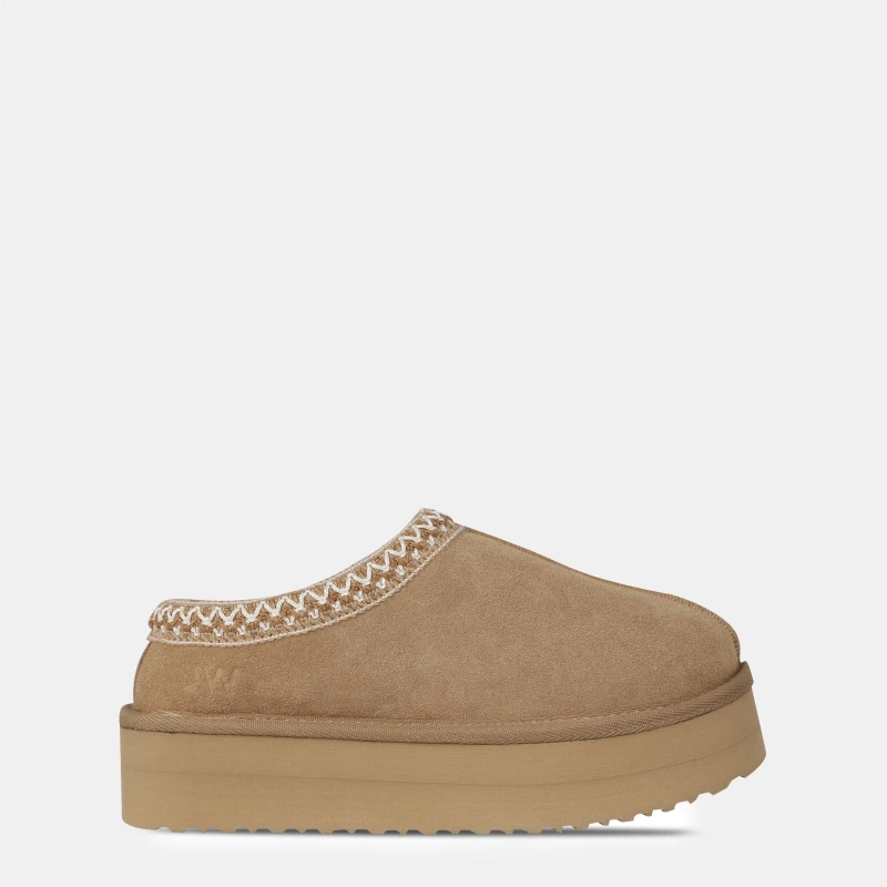 Image of Jack Wills Platform Slip-On Snug Womens Sand female 3 (36)