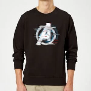 Image of Avengers: Endgame White Logo Sweatshirt - Black - XXL