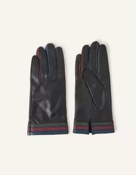 Image of Accessorize Leather Gloves Multi, Size: One Size