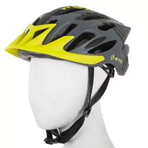 Image of ETC M710 Adult MTB Helmet Black/Yellow 58cm-61cm
