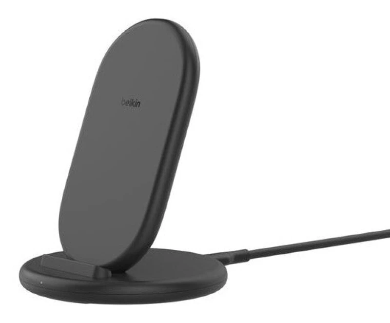 Image of Belkin Wireless Charging Stand 9W, Black, PSU included WIB006MYBK