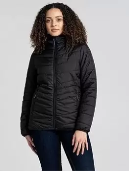 Image of Craghoppers Craghoppers Compresslite Vi Hooded Reversible Jacket, Black, Size 16, Women
